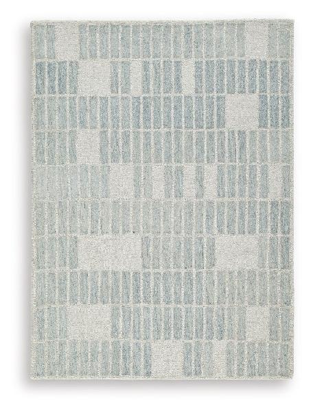 Dylanton - 5' x 7' Rug - Ivory / Blue