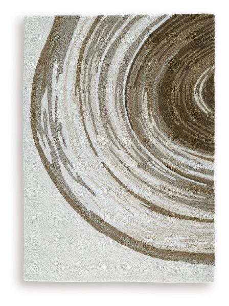 Image of Rizwana - 5' x 7' Rug - Ivory / Brown / Gray