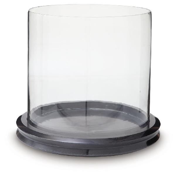 Image of Saskia - Candle Holder - Clear / Black