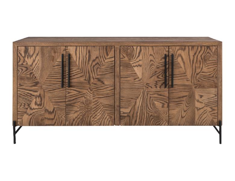 Image of Verona - 4-Door Console - Renwick Oak Brown