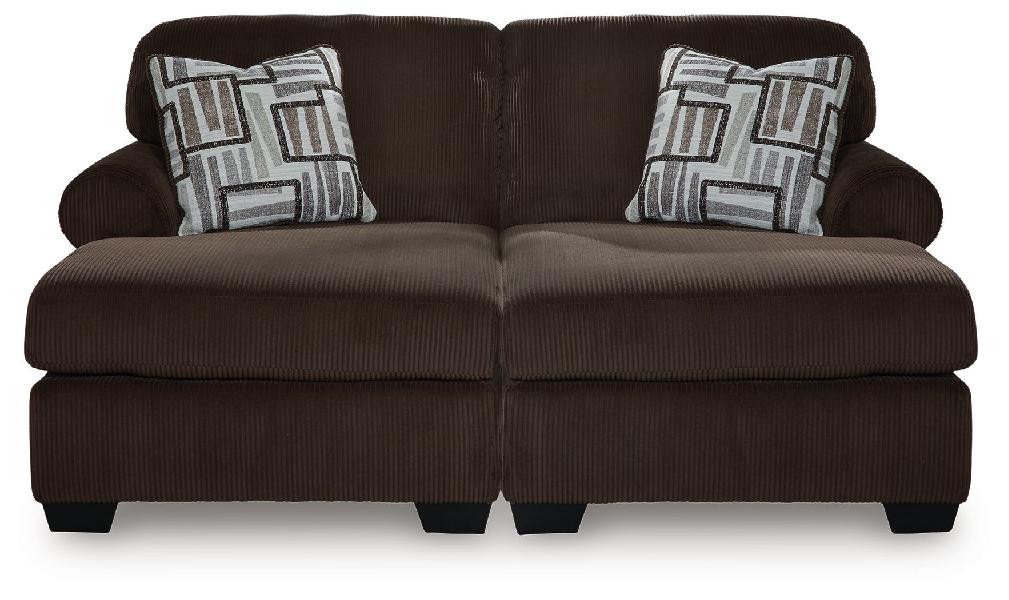 Image of Kimlee - 2-Piece Super Chaise - Chocolate