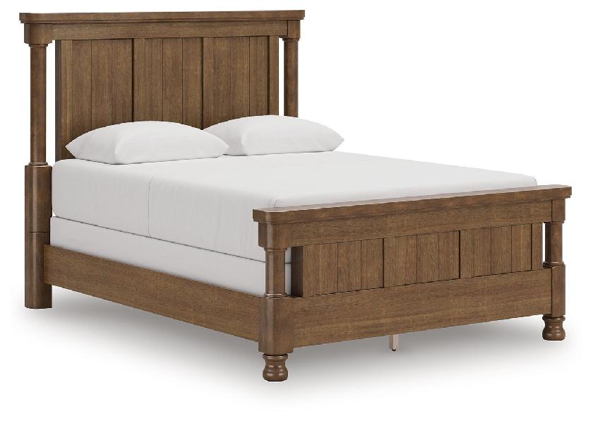 Image of Rowlenstown - Queen Poster Bed - Brown