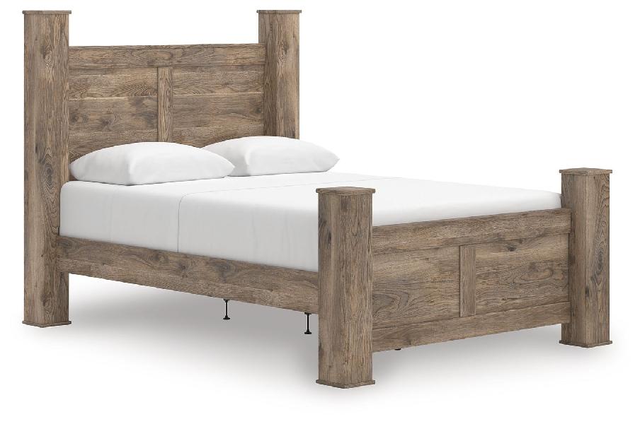 Image of Rusticott - Queen Poster Bed - Brown
