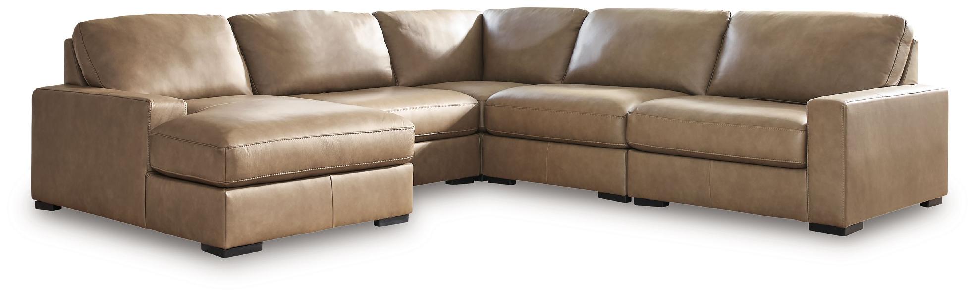 Image of Veronella - 5-Piece Sectional With LAF Corner Chaise - Sahara