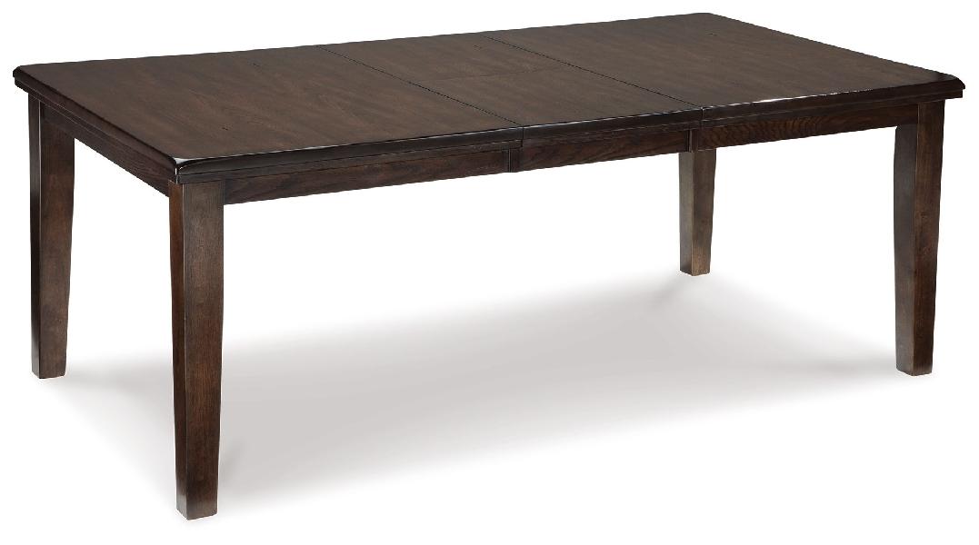 Image of Haddigan - Rectangular Dining Room Extension Table - Dark Brown