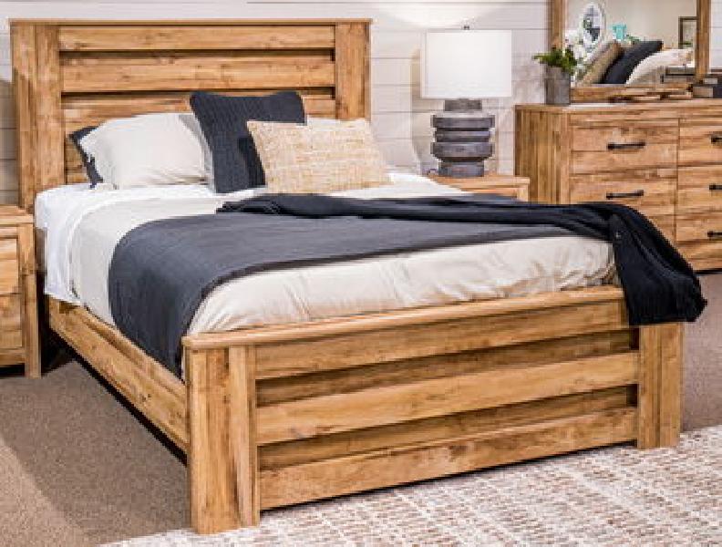 Image of Maystonna - King Panel Headboard - Brown