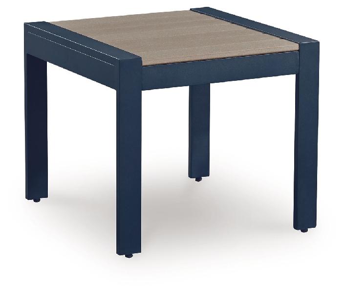 Image of East Beach - Rectangular End Table - Blue
