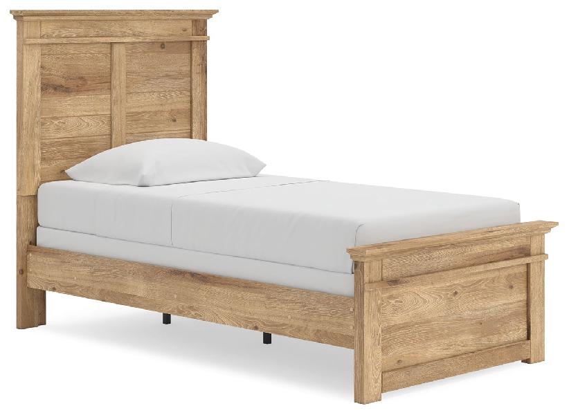 Image of Makidern - Twin Panel Bed - Tan