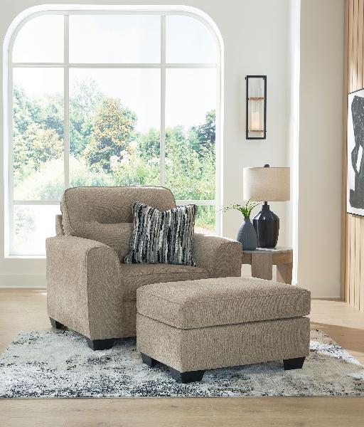 Image of Olten - 2 Pc. - Chair And A Half, Ottoman - Mocha