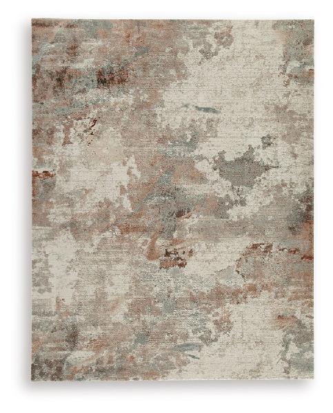 Image of Jadenburg - 8' x 10' Rug - Cream / Gray / Sienna