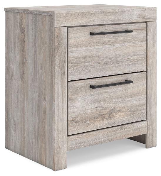 Image of Broachmyn - Two Drawer Night Stand - Gray