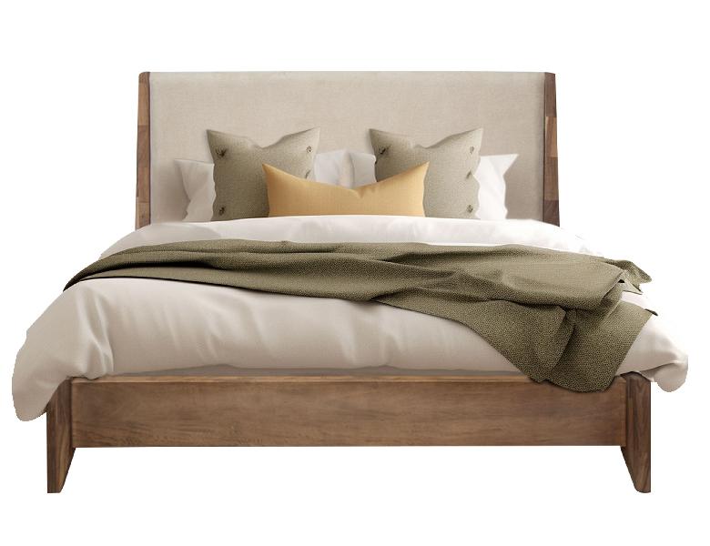 Image of Parota Nova - King Platform Bed - Brown Cappuccino