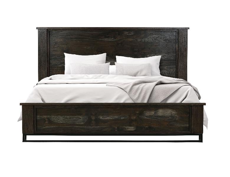 Dark Teak - Queen Bed - Oil Black