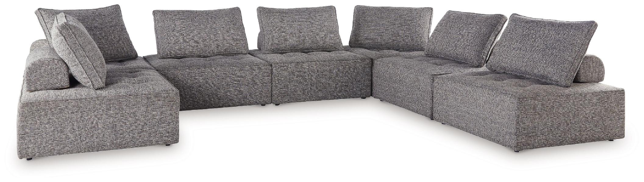 Image of Bree Zee - 7-Piece Outdoor Sectional - Brown