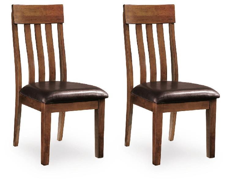 Image of Ralene - Dining UPH Side Chair (Set of 2) - Medium Brown