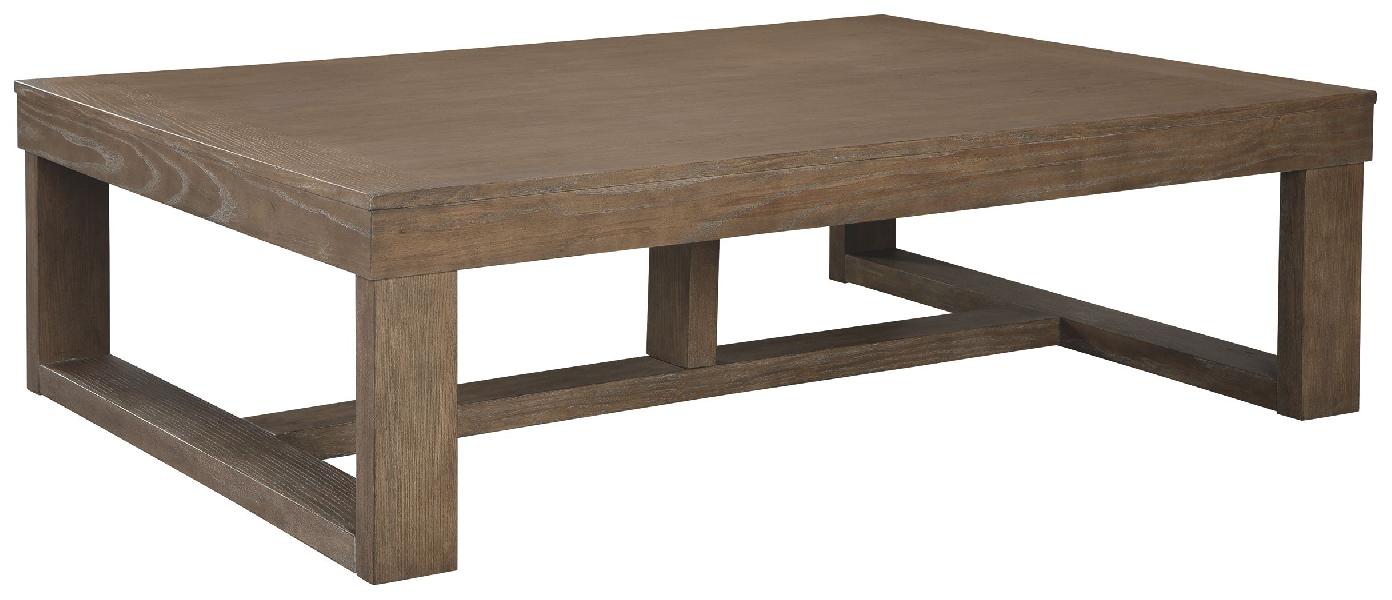 Image of Cariton - Rectangular Cocktail Table - Gray