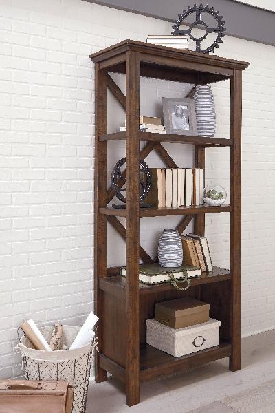Image of Baldridge - Large Bookcase - Rustic Brown