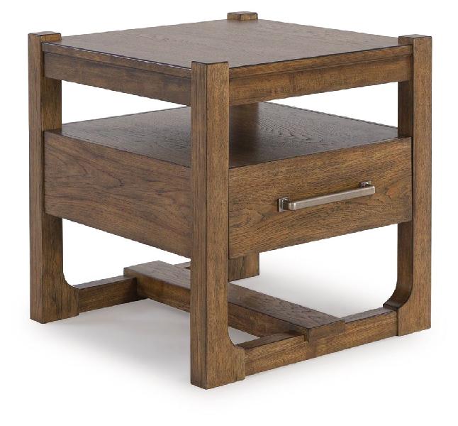 Image of Cabalynn - Square End Table - Light Brown
