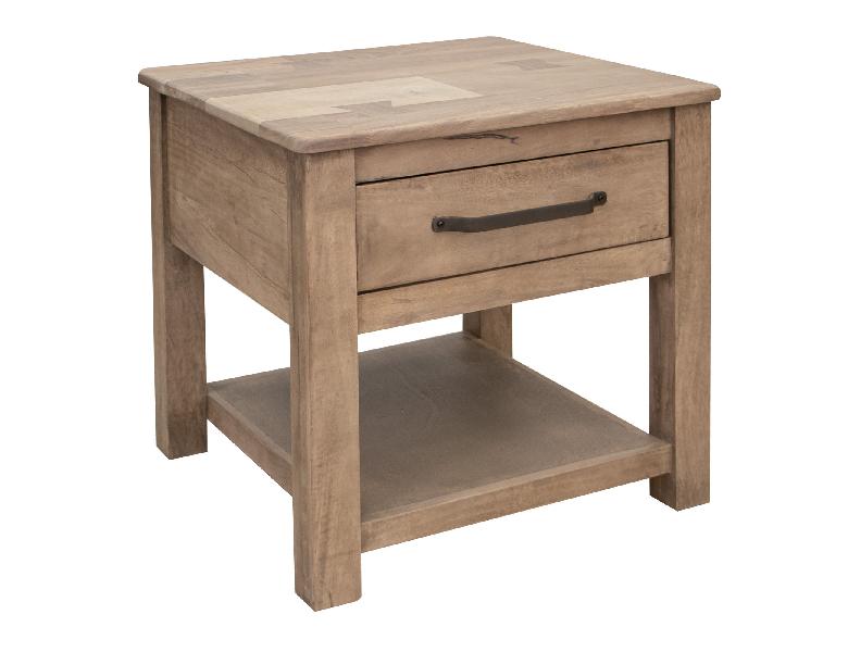 Image of Natural Parota - End Table - Brown Cappuccino