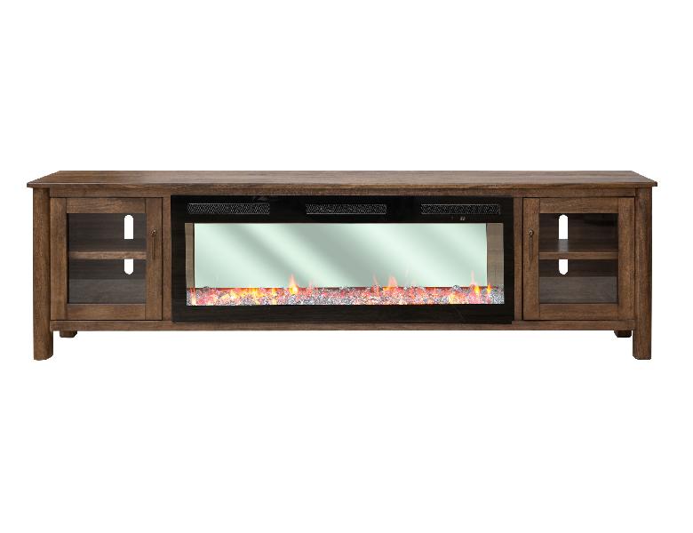 Image of Olimpia - Electric Fireplace - Towny Brown