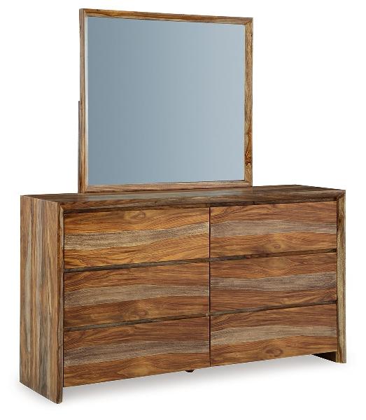 Image of Dressonni - Dresser And Mirror - Brown