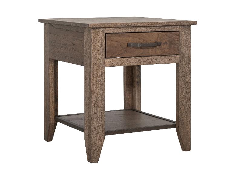 Image of Natural Teca - End Table - Brown