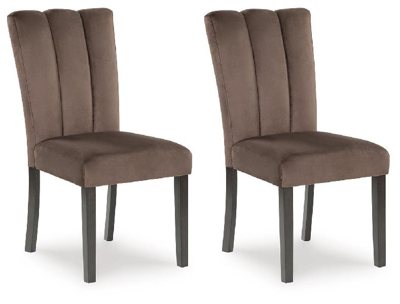 Image of Jeshina - Dining Upholstered Side Chair (Set of 2) - Mocha