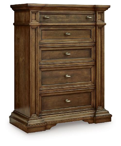 Image of Frantanna - Five Drawer Chest - Brown