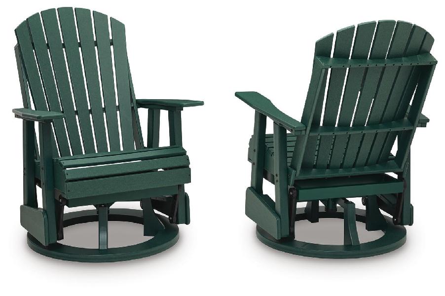 Image of Shell Beach - Swivel Glider Chair - Green
