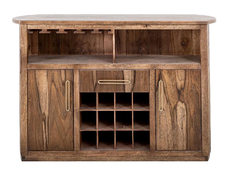 Image of Balam - 1 Drawer & 2 Door Bar - Light Brown