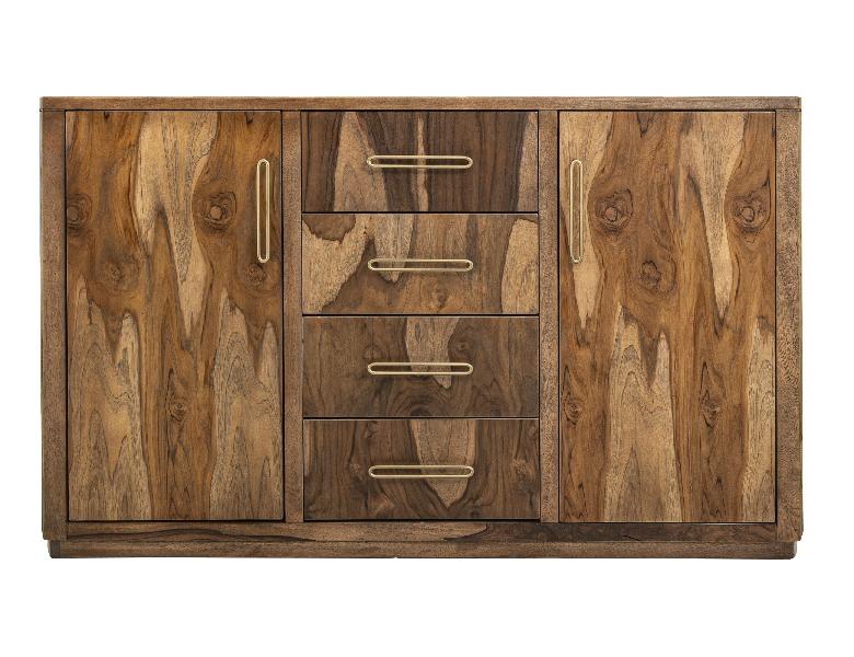 Image of Balam - 4 Drawer & 2 Door Buffet - Light Brown