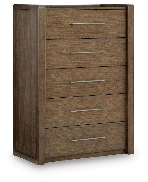 Image of Marxmore - Five Drawer Chest - Brown