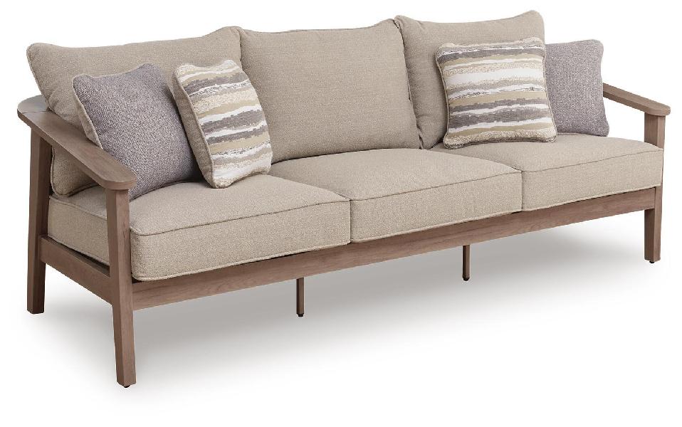 Image of Harmony Headlands - Sofa With Cushion - Natural / Gray