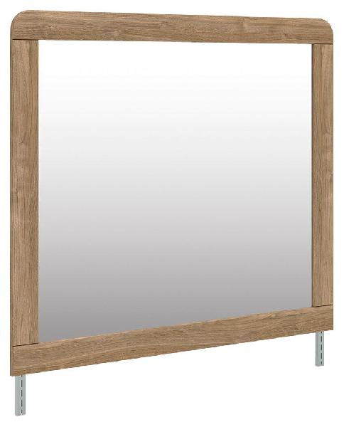 Image of Gramburg - Bedroom Mirror - Warm Natural Brown