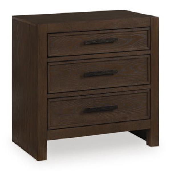 Image of Ticanter - Three Drawer Night Stand - Brown