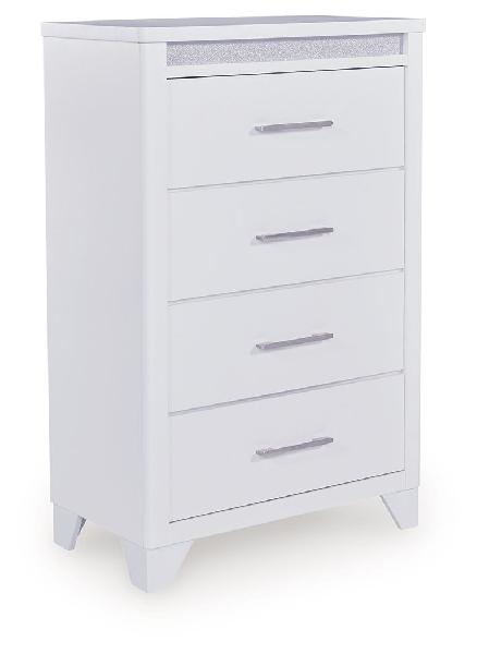 Image of Jarlee - Four Drawer Chest - White