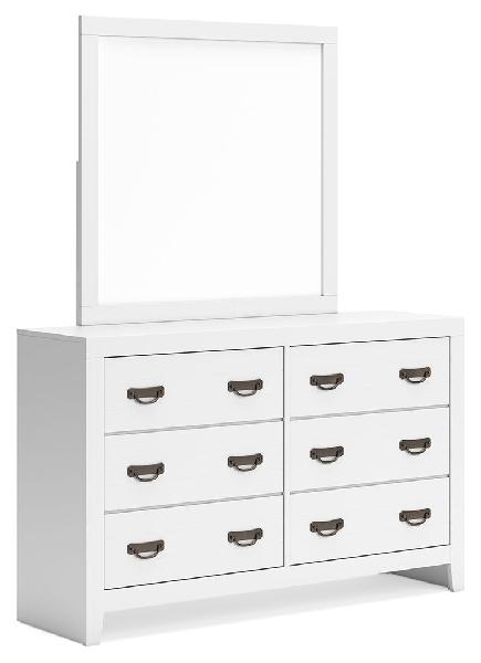 Image of Binterglen - Dresser And Mirror - White