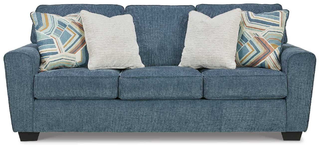 Image of Cashton - Queen Sofa Sleeper - Blue