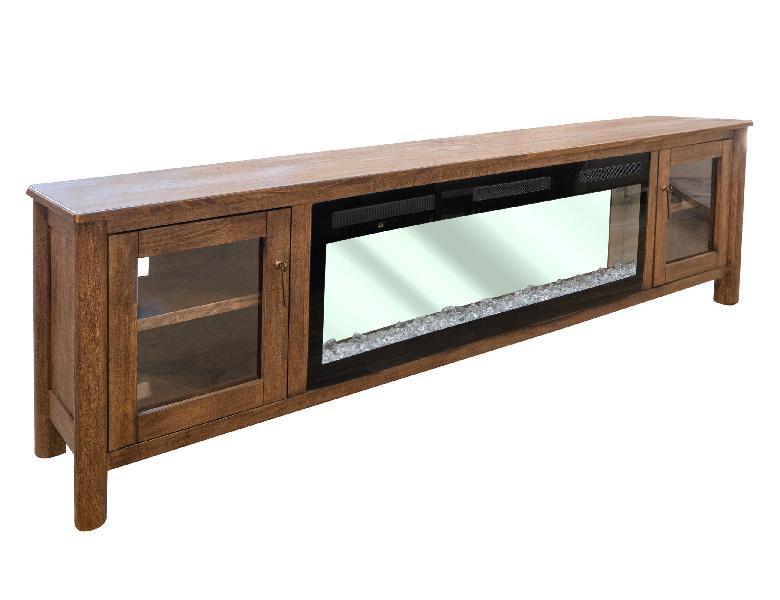 Image of Olimpia - Electric Fireplace - Light Brown