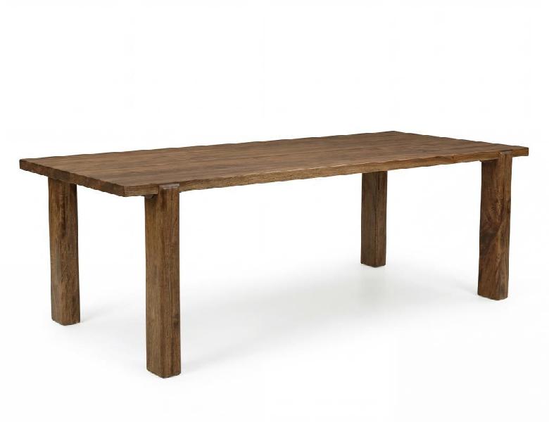 Image of Silver - Rectangular Dining Table - Brown