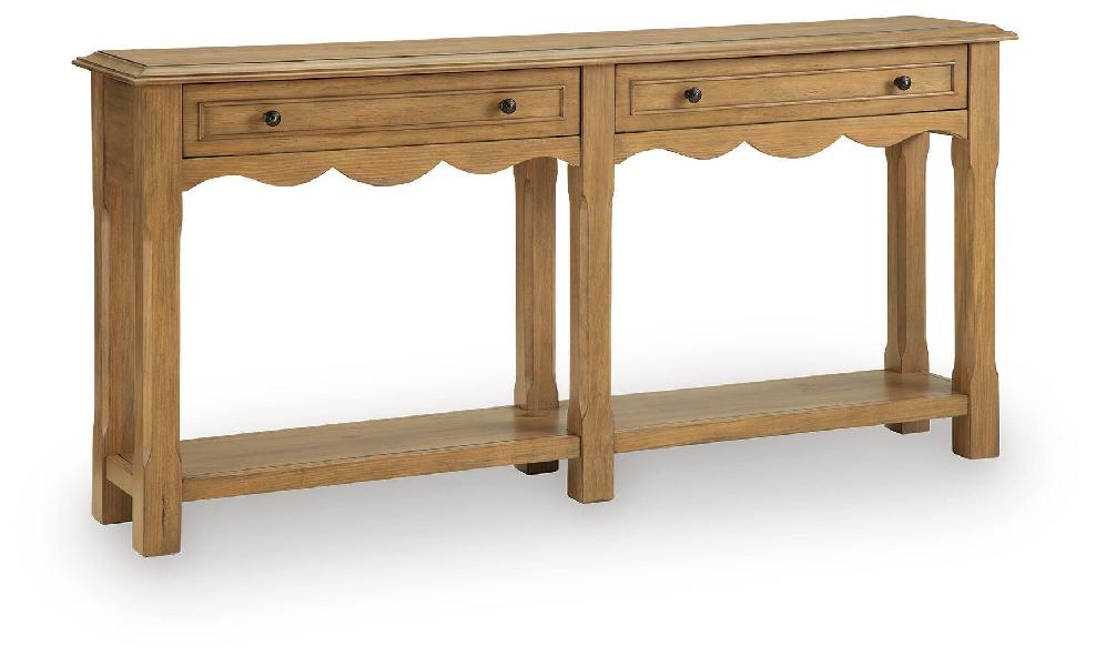Image of Whitmund - Console Sofa Table - Light Brown