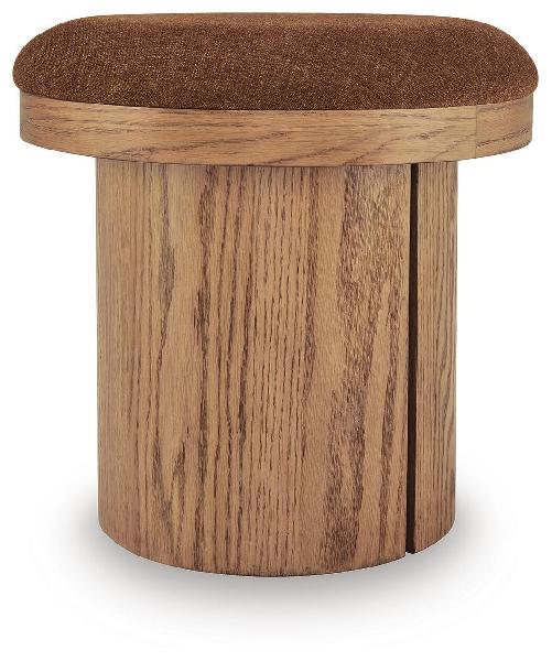 Image of Lewisen - Accent Ottoman - Clay