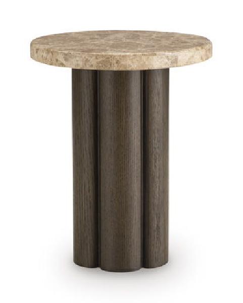 Darimore - Chair Side End Table - Burnished Brown