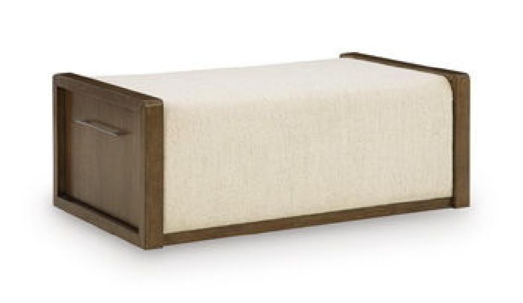 Image of Marxmore - Upholstered Ottoman With Storage - Brown