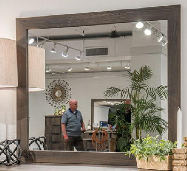 Image of Vonitta Bay - Bedroom Mirror - Dark Brown