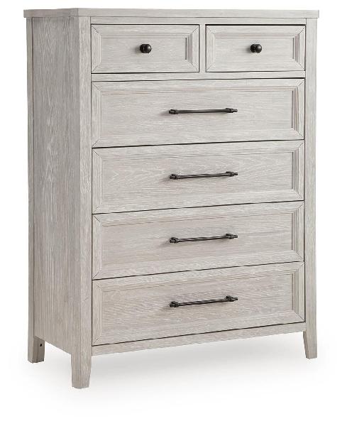 Image of Darbonton - Six Drawer Chest - Dove White