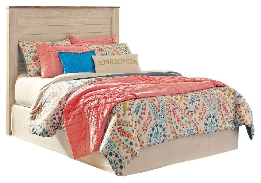 Image of Willowton - Full Panel Headboard - Whitewash