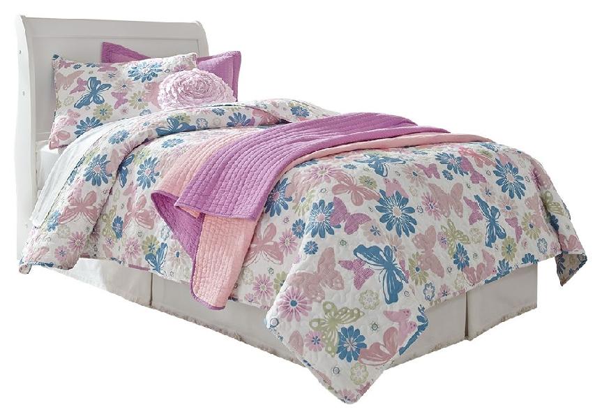 Image of Anarasia - Twin Sleigh Headboard - White