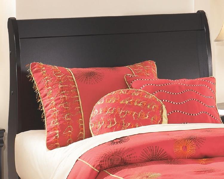 Image of Huey Vineyard - Twin Sleigh Headboard - Black