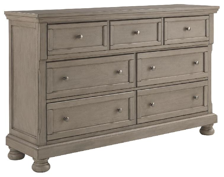 Image of Lettner - Dresser - 7-drawers - Light Gray